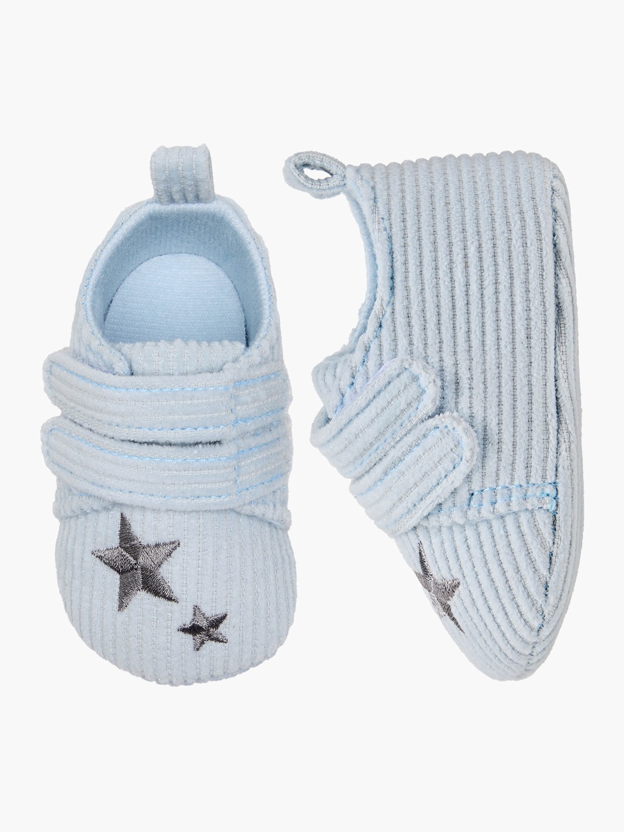 Booties with Star Embroidery