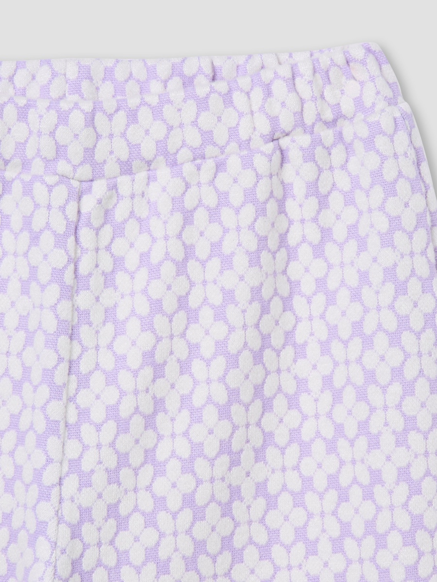 Bow Applique Sweatshirt and Wide Leg Pants Set