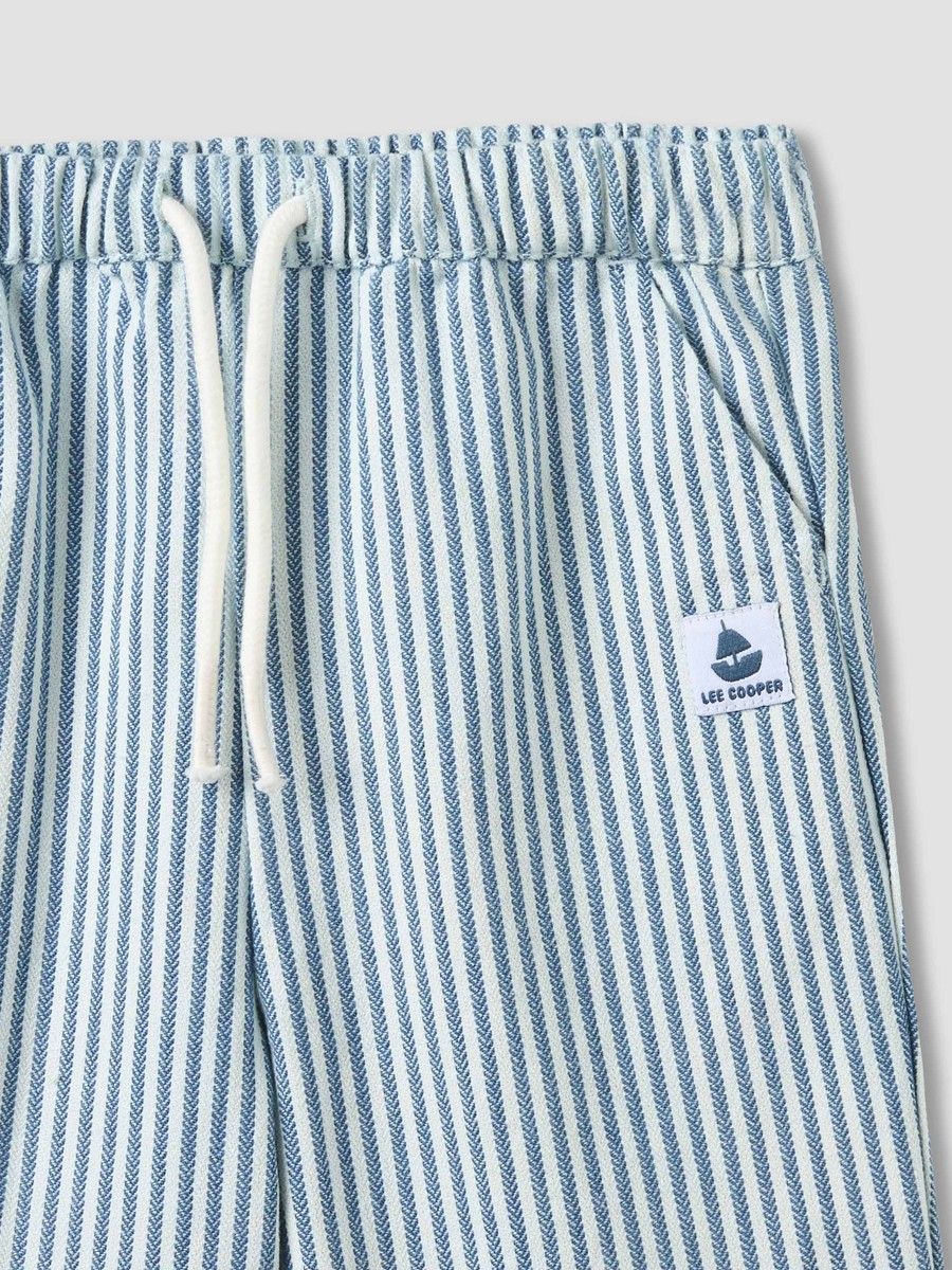 Collared Short Sleeves Shirt and Pants Set with Pockets