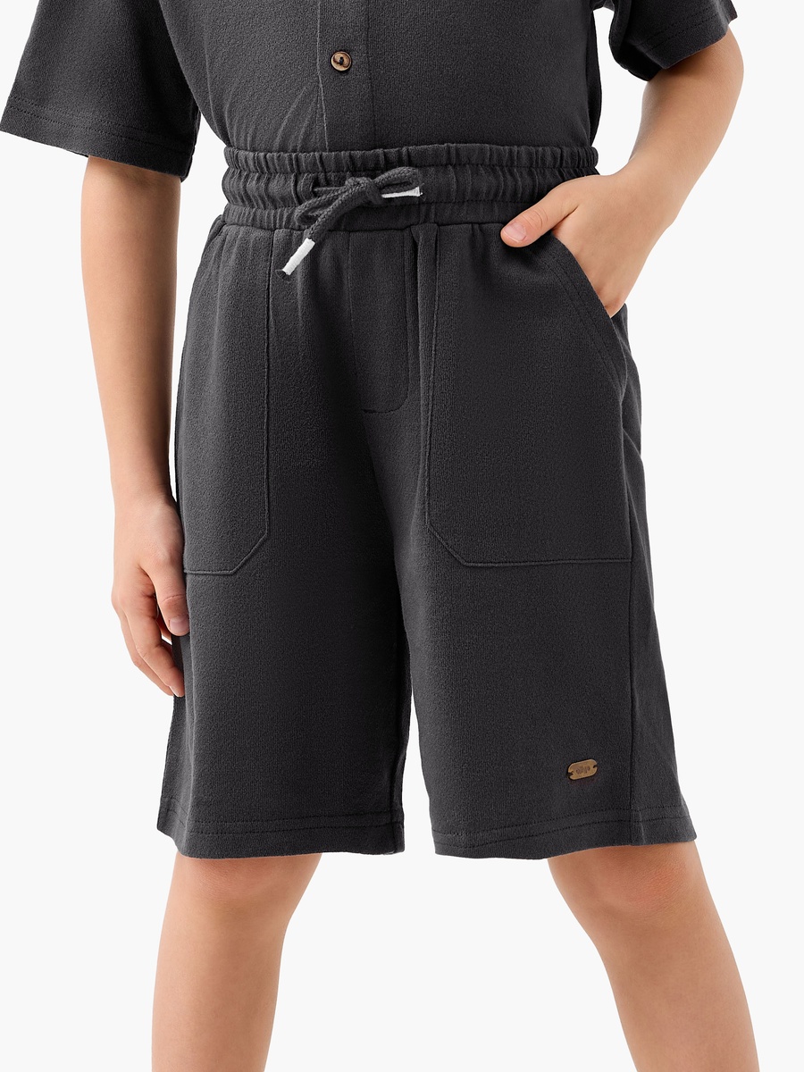 Cotton Shirt and Shorts Set with Embroidery