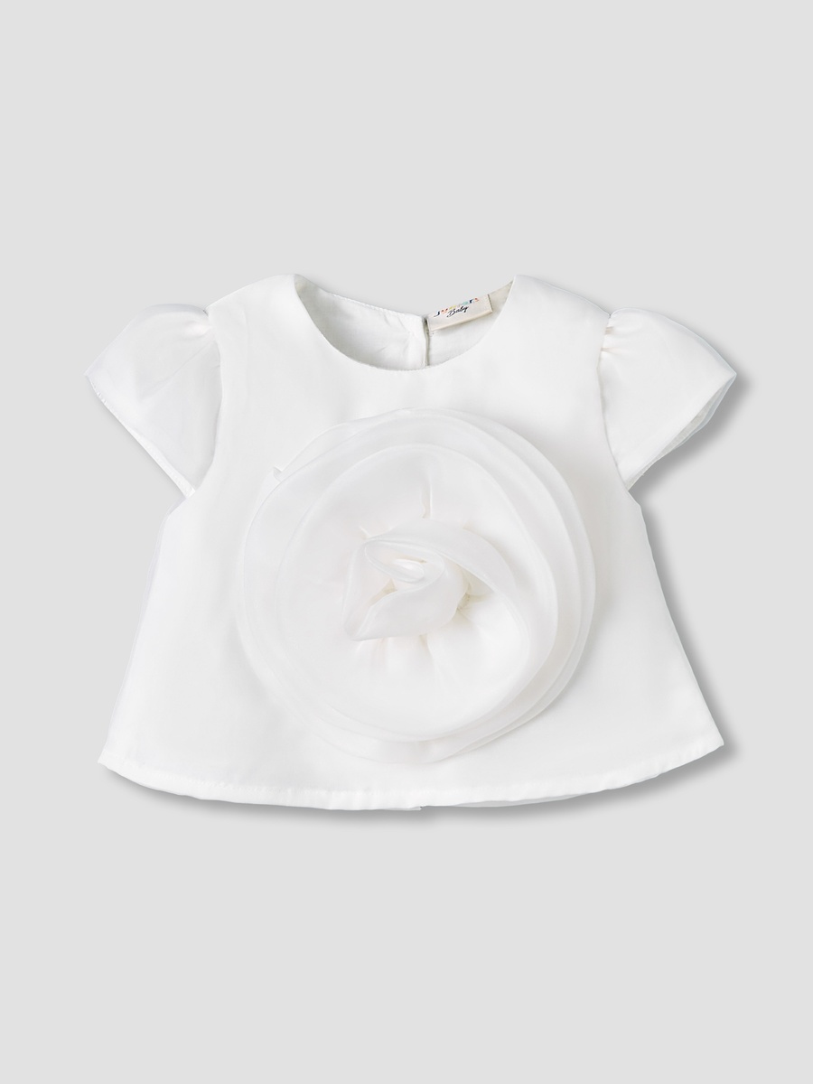 Crew Neck Short Sleeves Top and Skirt with Turban Cap