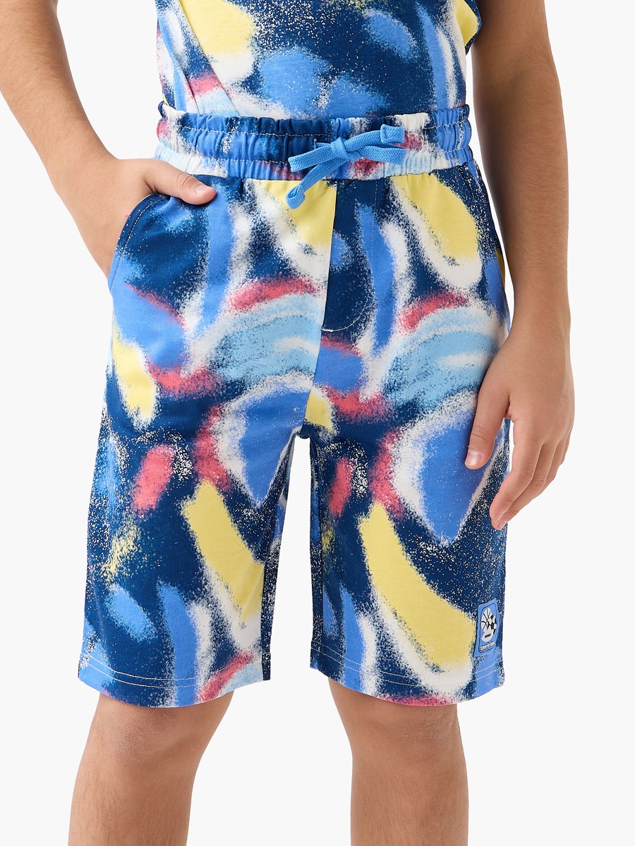 Set of 3 Crew Neck Short Sleeves T-Shirt and Shorts Set with Pockets