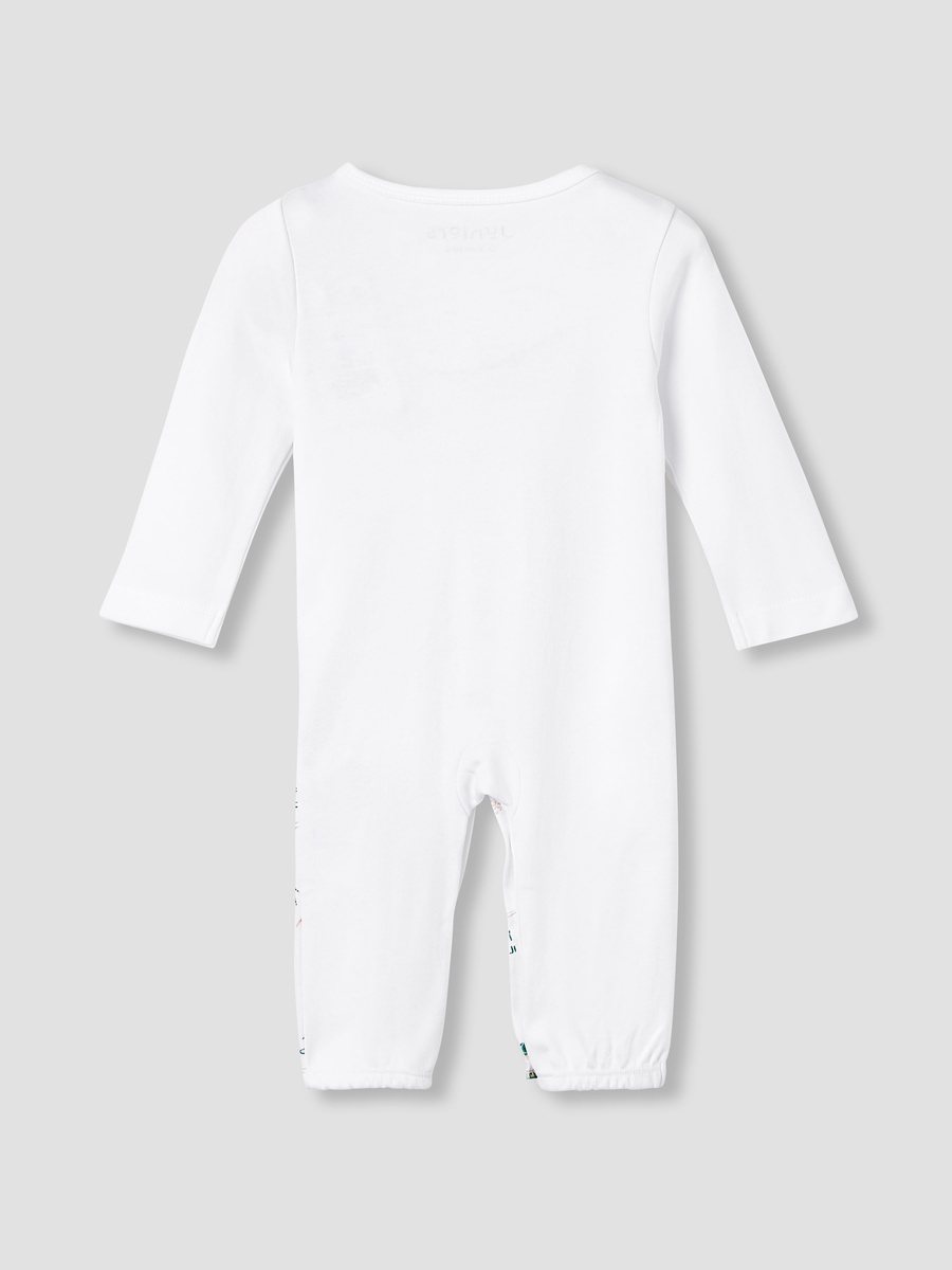 KSA National Day Print Sleepsuit with Long Sleeves and Bow Detail