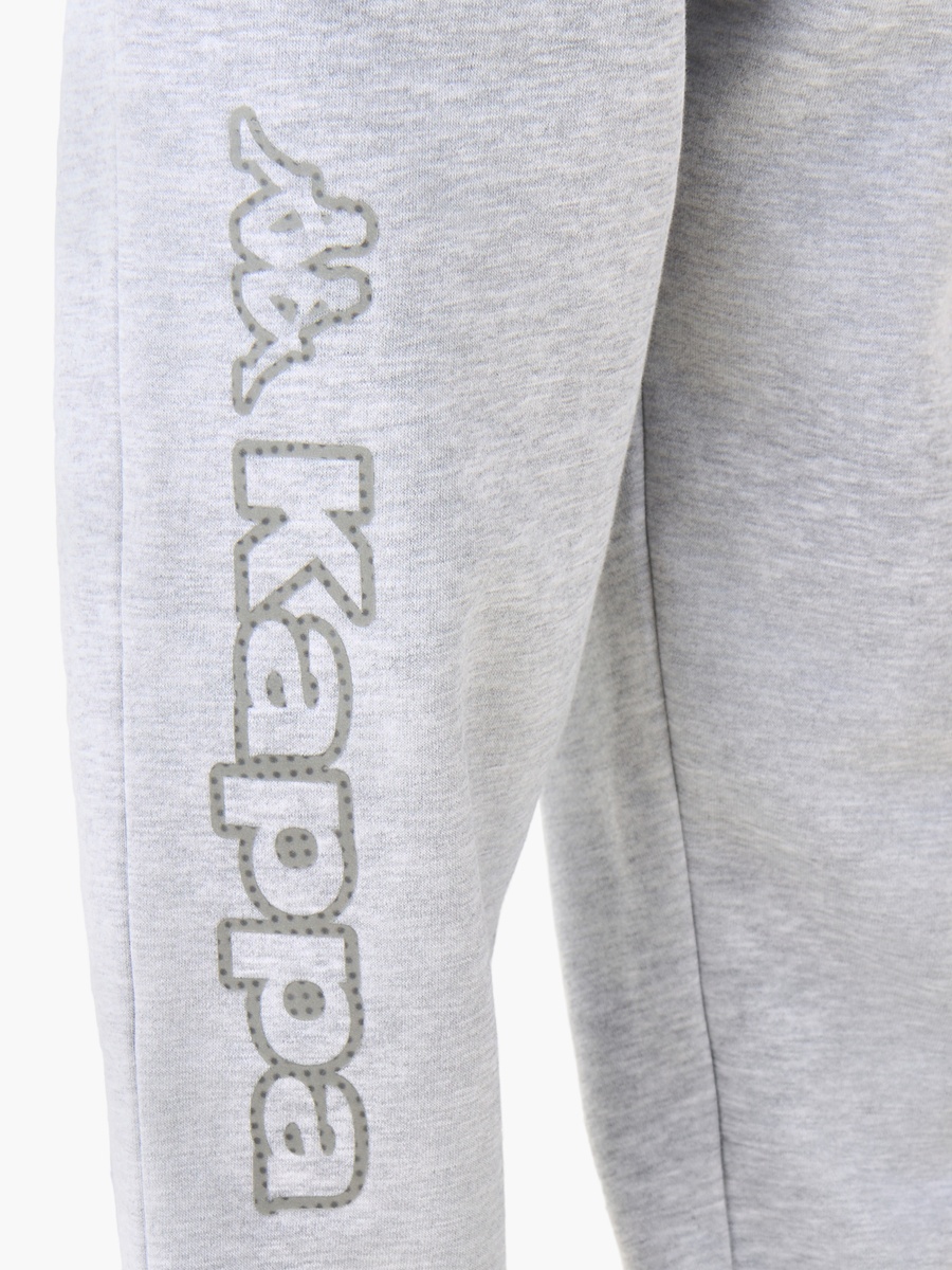Drawstring Waist Joggers with Logo Print