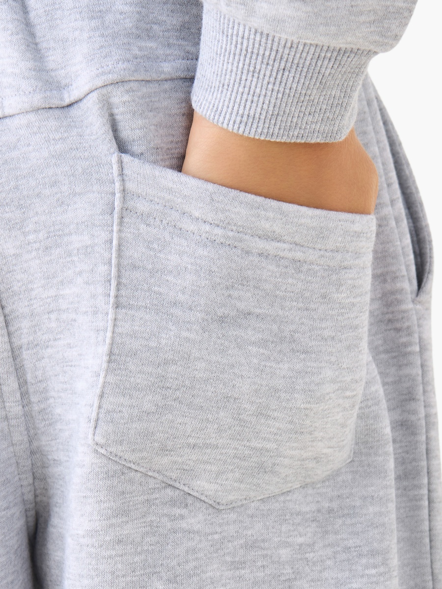 Drawstring Waist Joggers with Logo Print