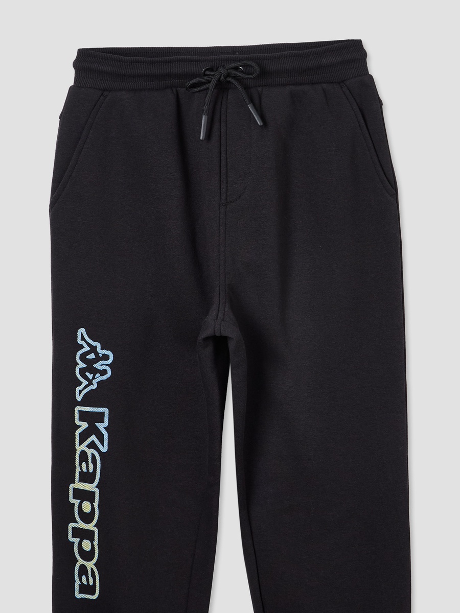 Elasticated Drawstring Joggers with Logo Print