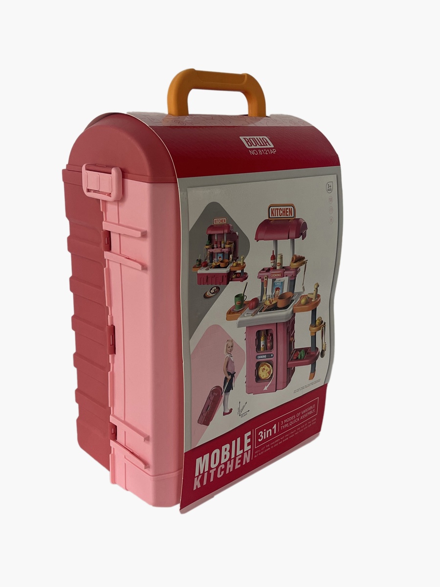 3-in-1 Mobile Kitchen Playset