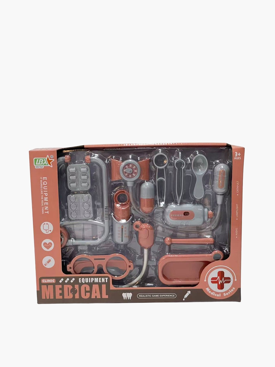 Clinic Equipment 14-Piece Doctor Playset