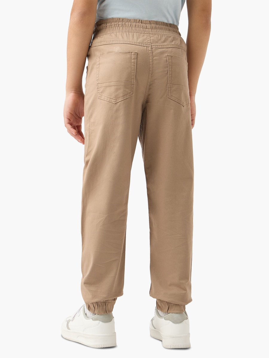 Solid Pants with Drawstring Closure and Pockets