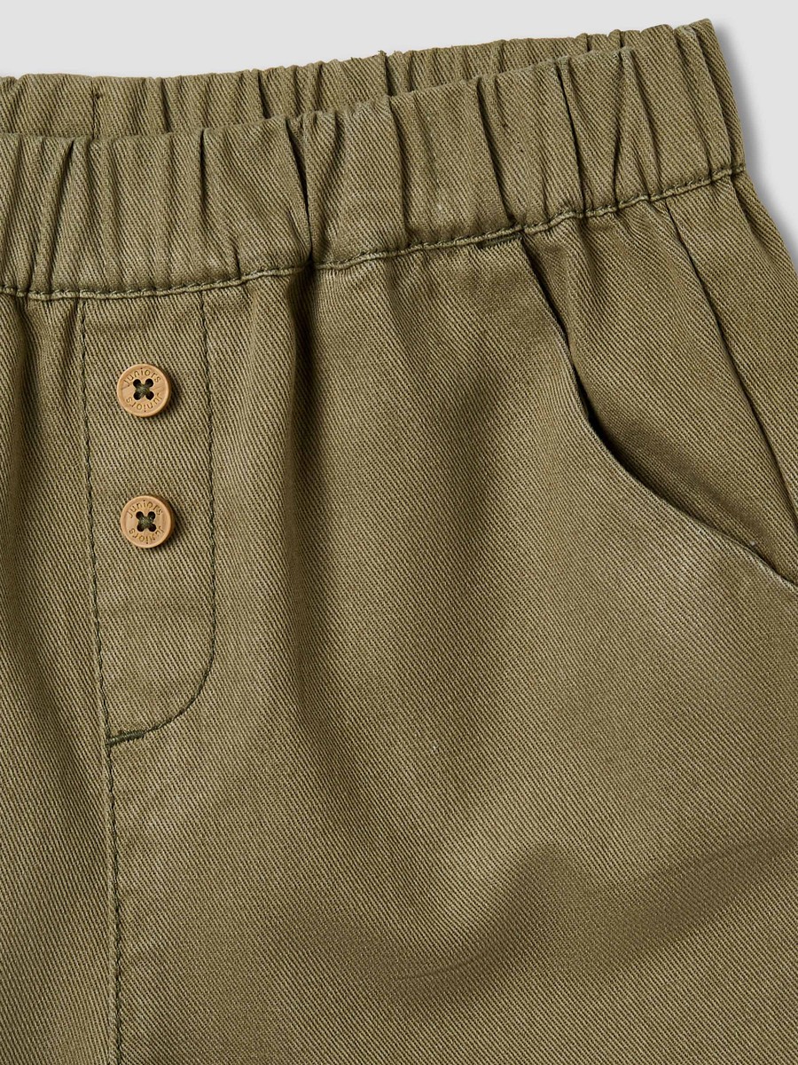 Cotton Trousers with Pockets and Elastic Waist