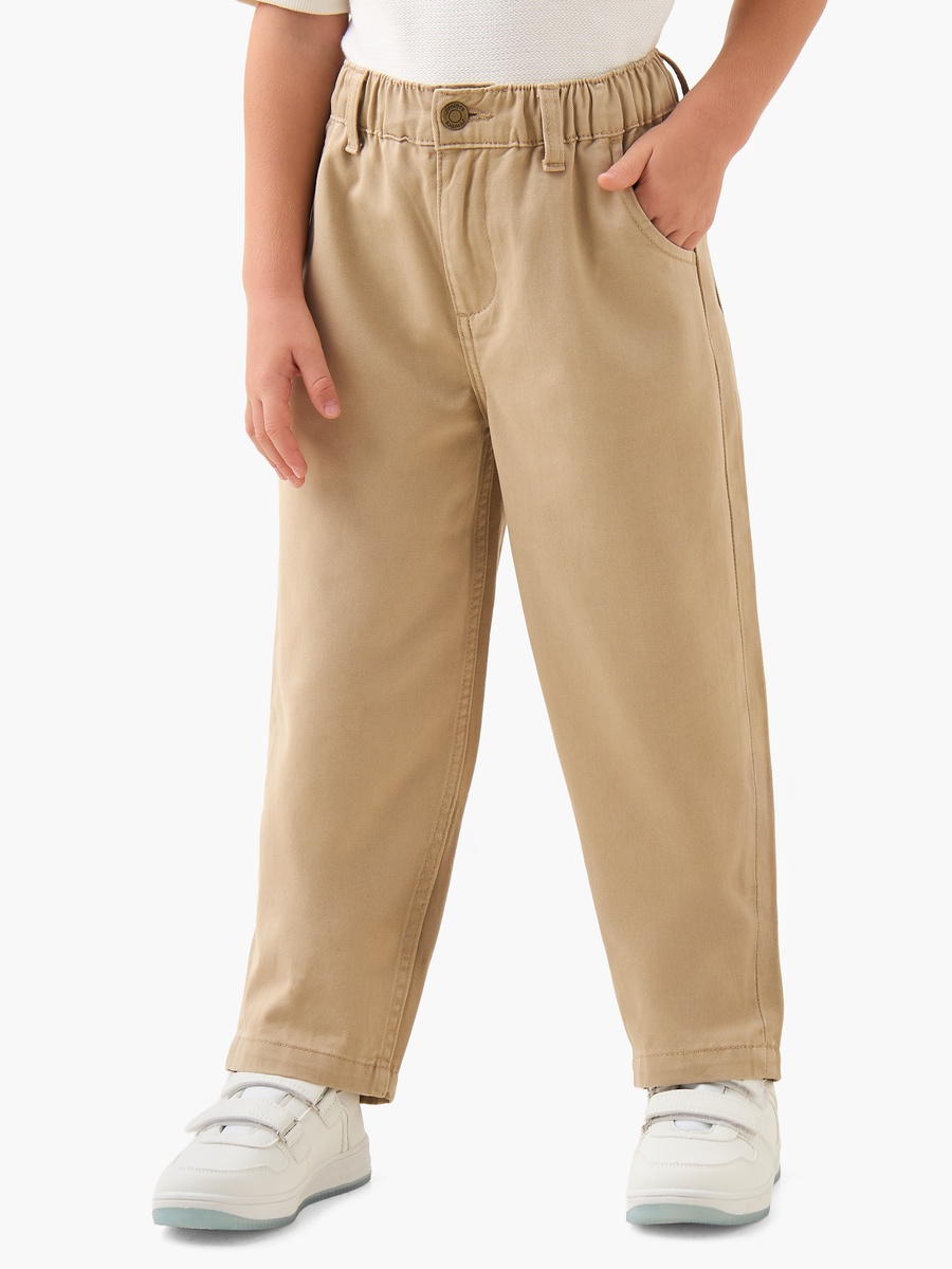 Loose Fit Trousers with Elasticated Waist
