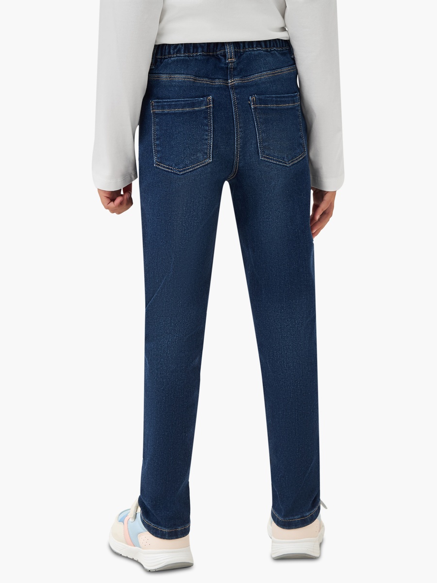 Jeans with Pockets and Buttoned Waist