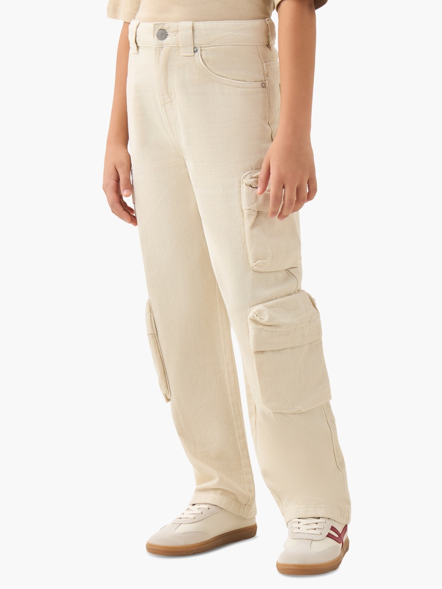 Cargo Trousers with Button Waist
