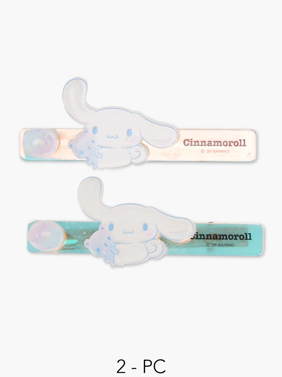 Pack of 2 Hair Clips with Cinnamoroll Accent