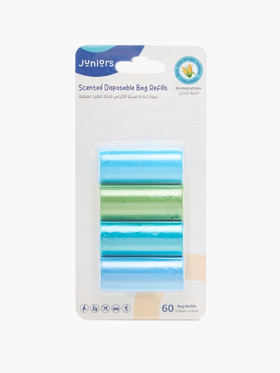 15-Piece Scented Diaper Disposal Bag Refill - Set of 4