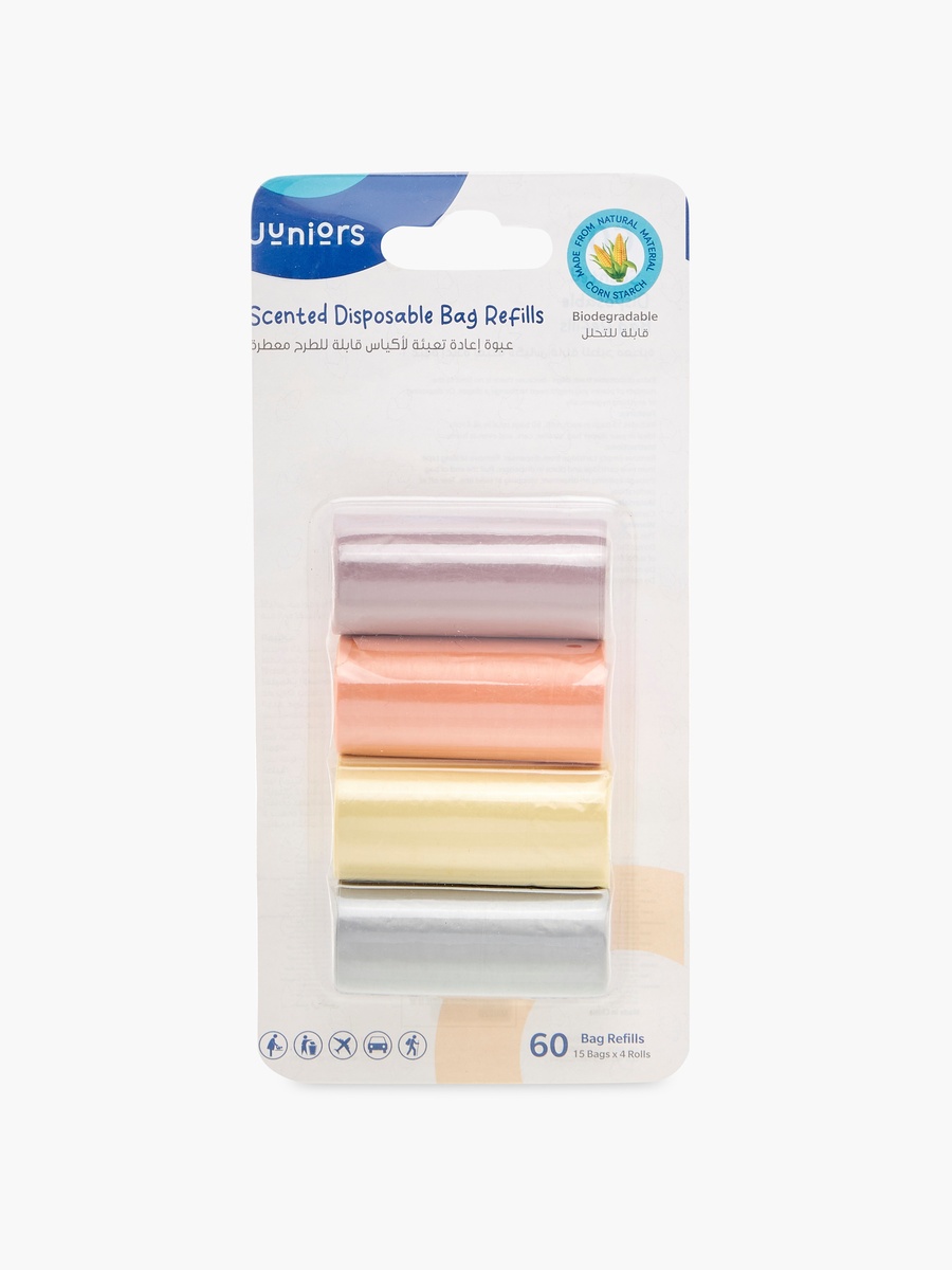 15-Piece Scented Diaper Disposal Bags - Set of 4