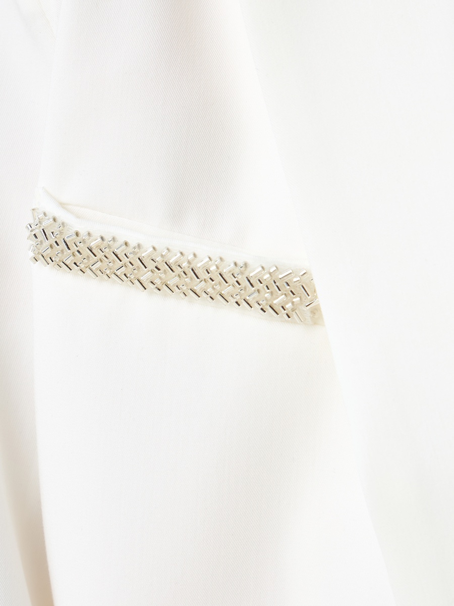 Embellished Blazer with Notch Lapel