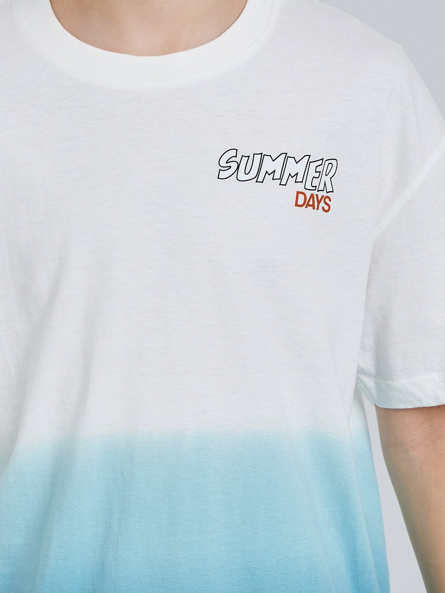 Teen Boys Oversized Dip Dye T-Shirt