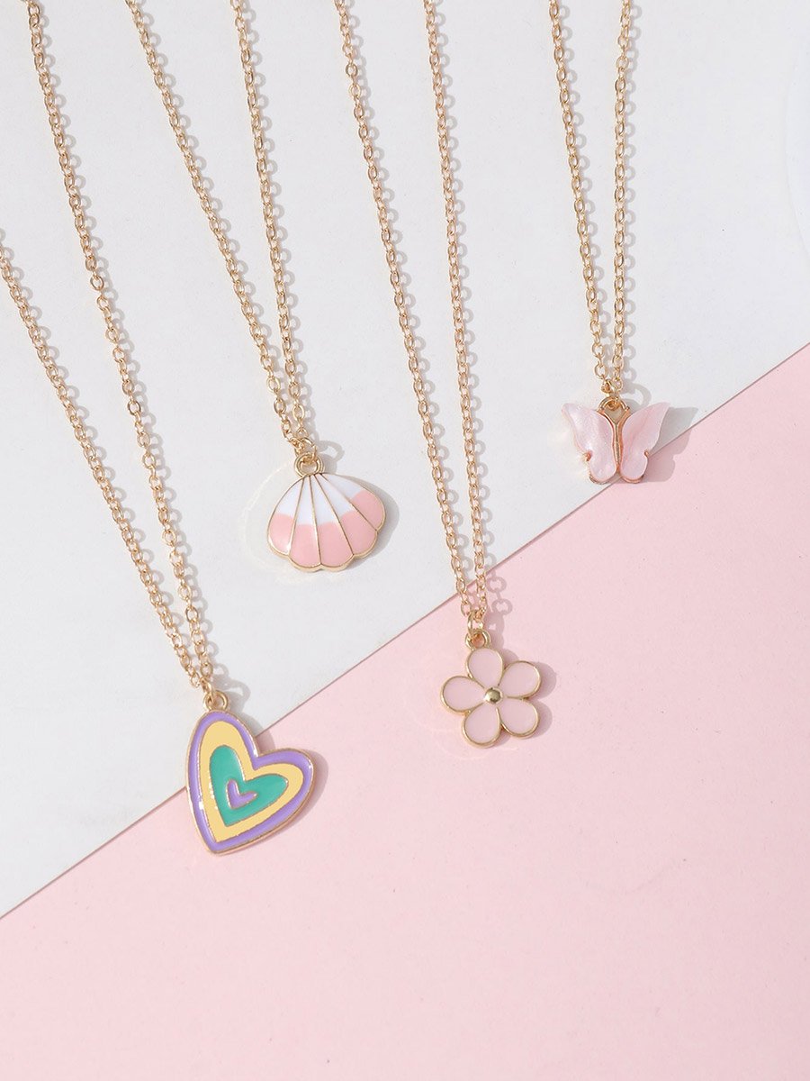 Pack of 5 - Pendant Necklaces