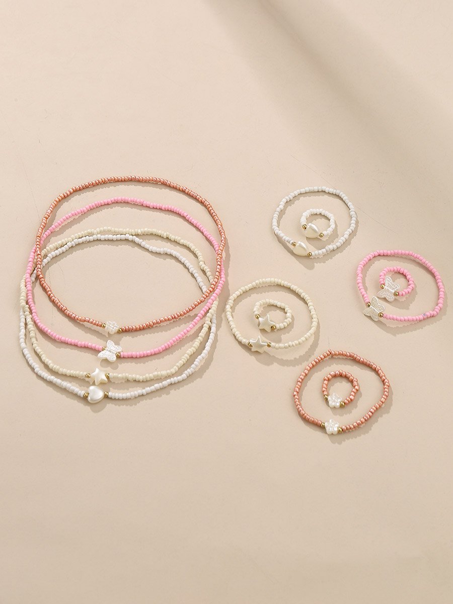 Pack of 12 - Beaded Necklace with Bracelet and Earrings