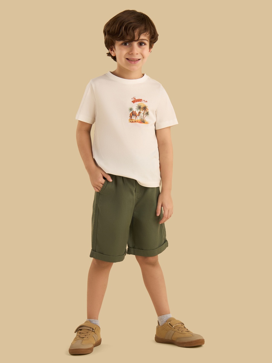 Desert Print Cotton T-Shirt