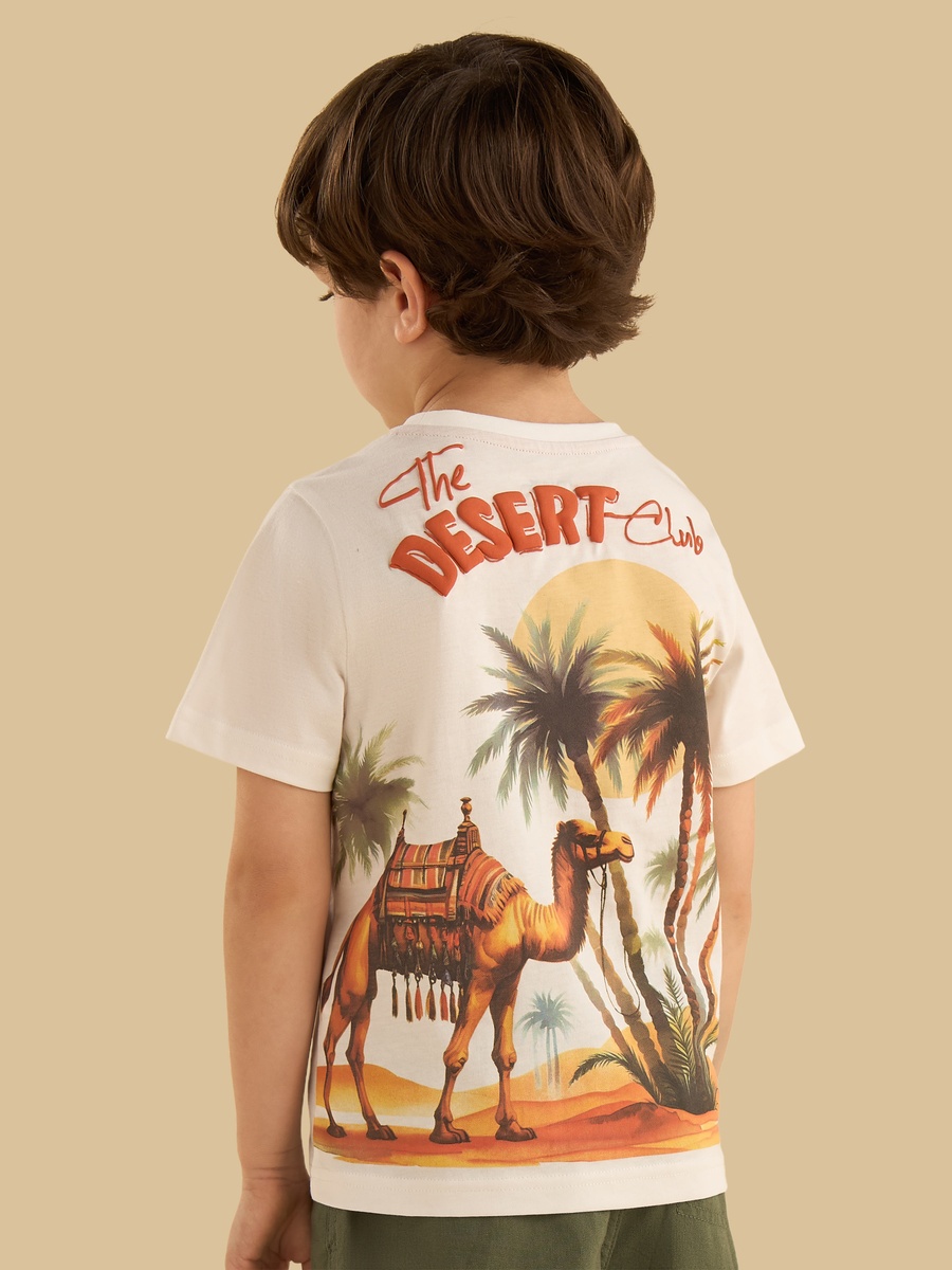 Desert Print Cotton T-Shirt