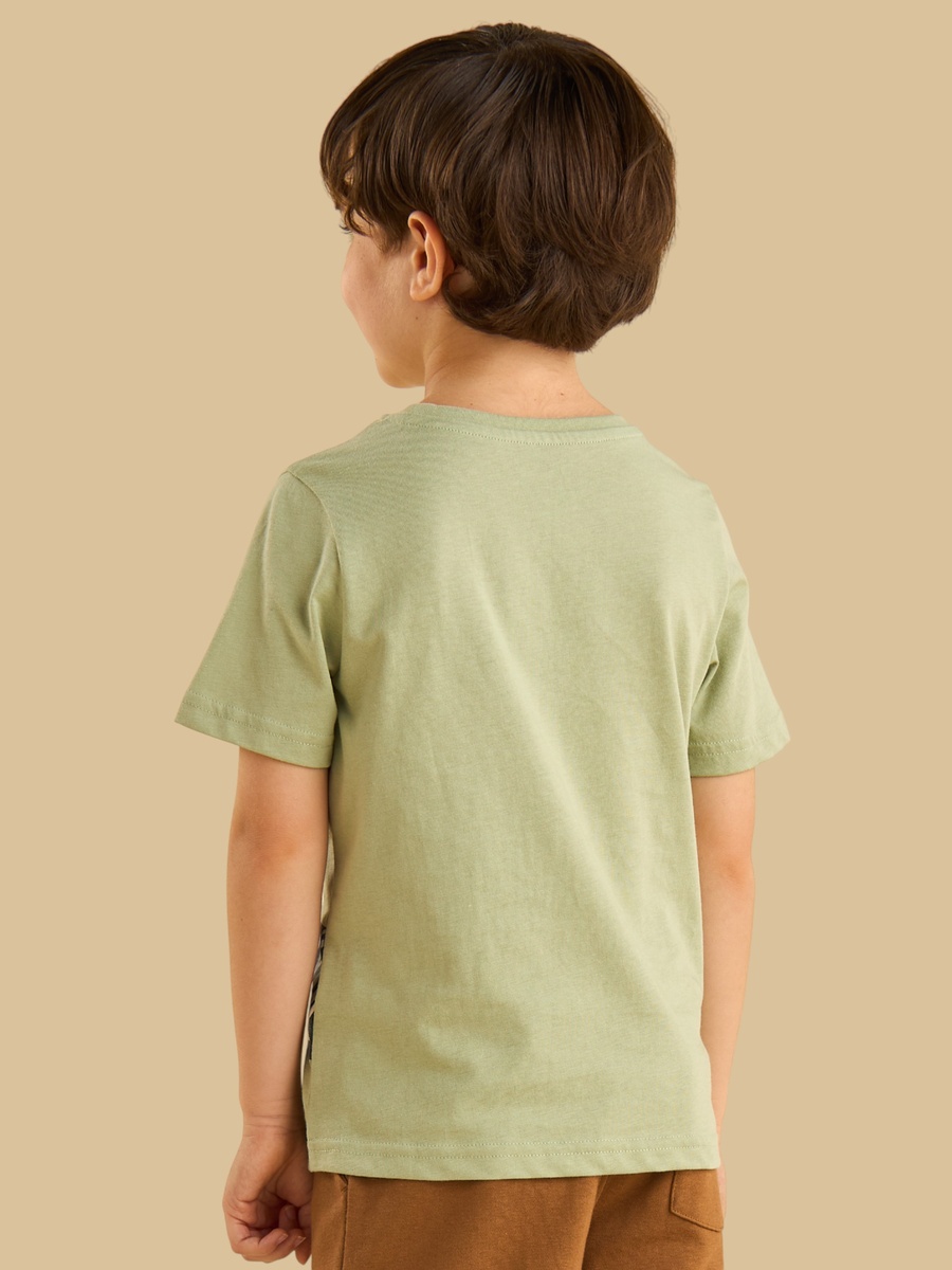 Wild Animal Print Cotton T-Shirt