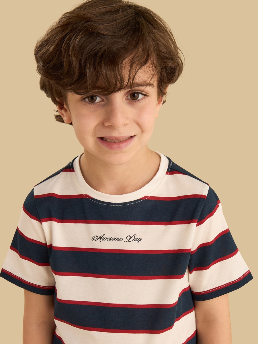Striped Cotton T-Shirt