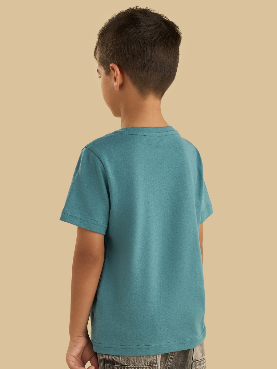Slogan Print Cotton T-Shirt