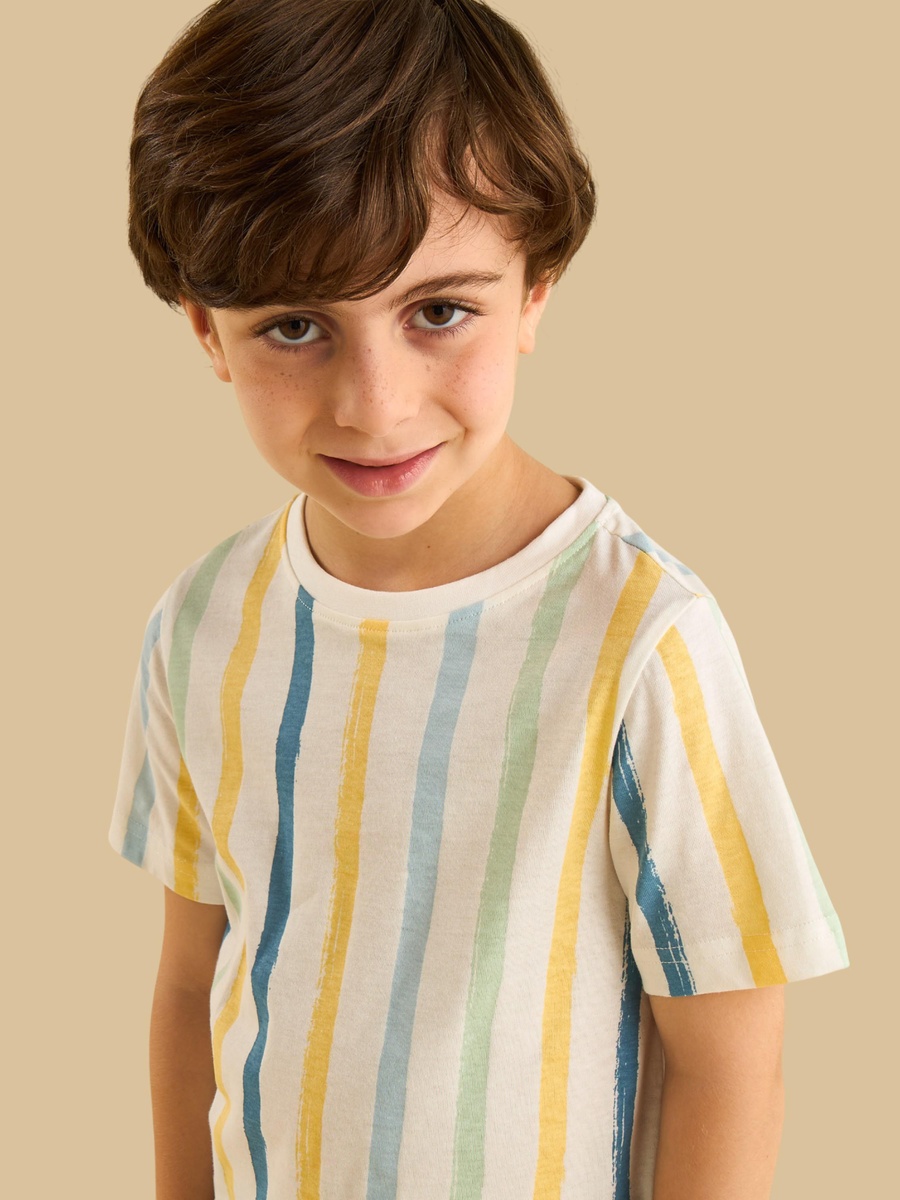Striped Cotton T-Shirt