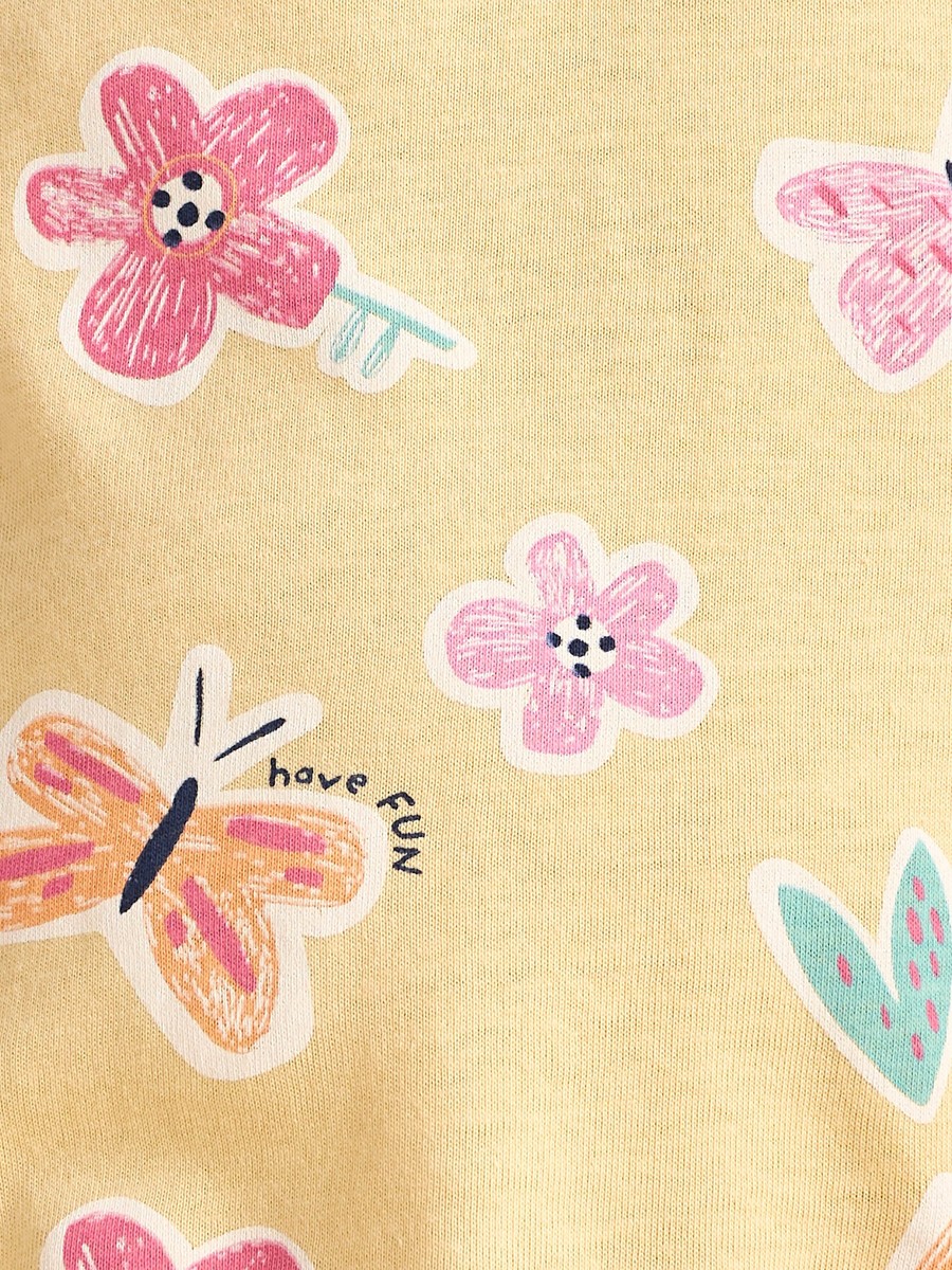 Butterfly Print Boxy T-Shirt