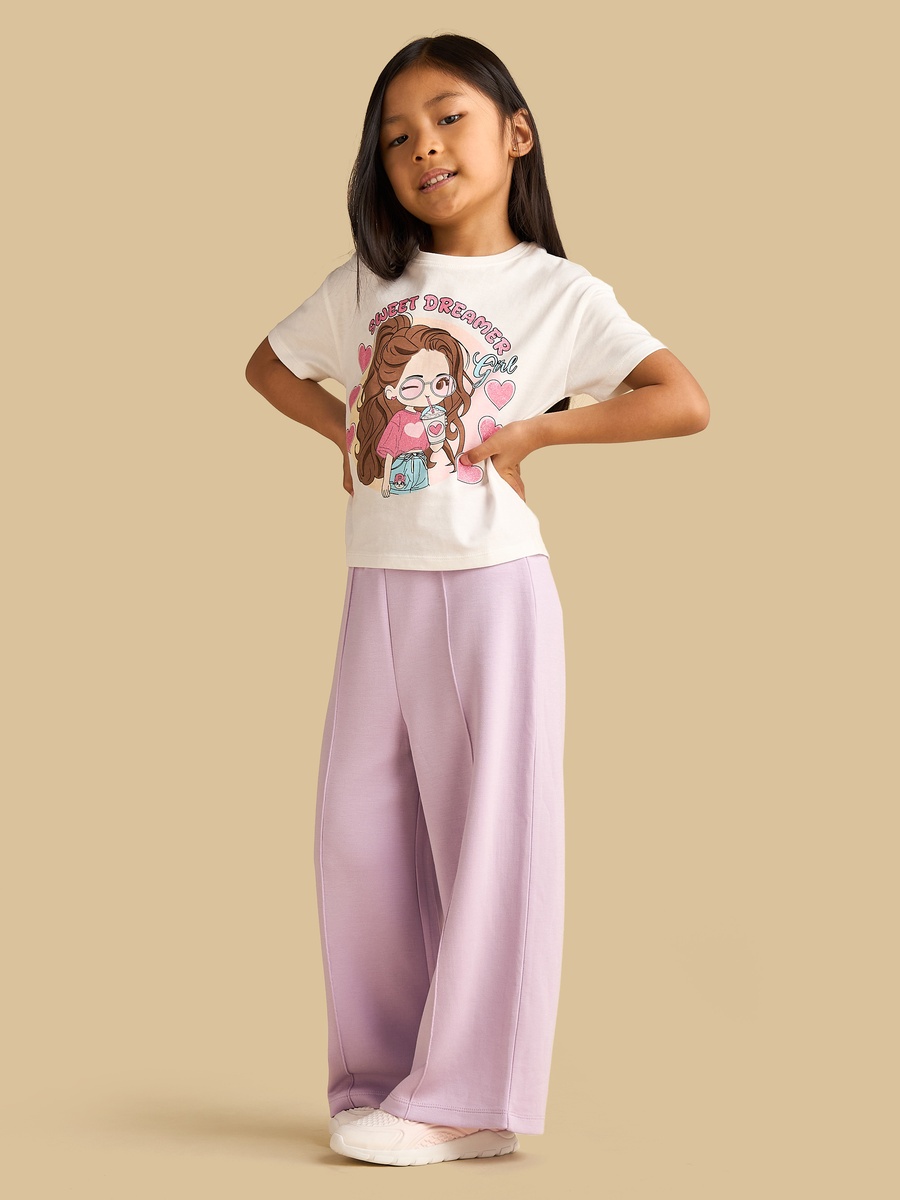 Anime Girl Print Cotton Boxy T-Shirt