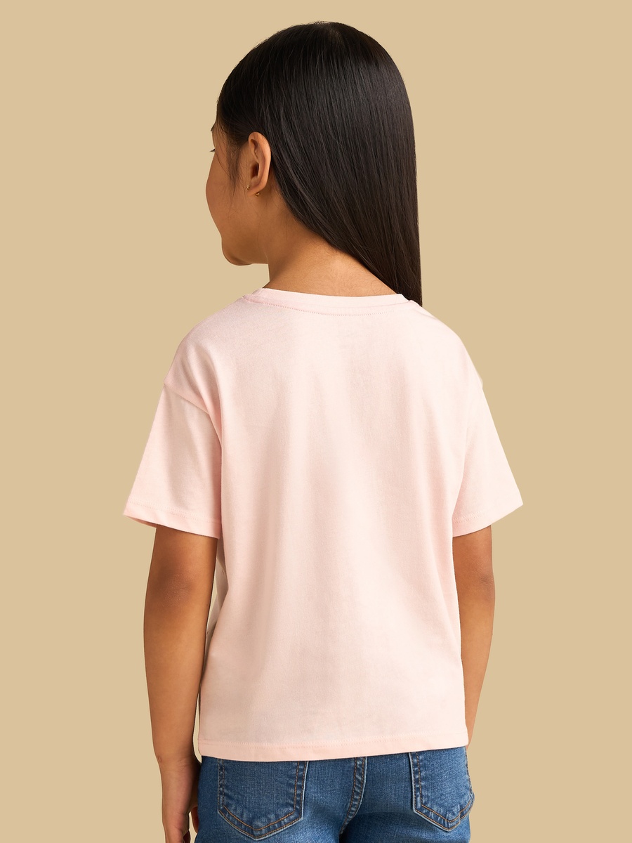 Unicorn Print Cotton Boxy T-Shirt