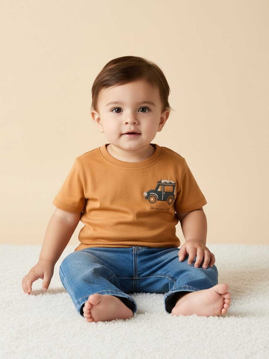 Pack of 3 - Printed Cotton T-Shirt
