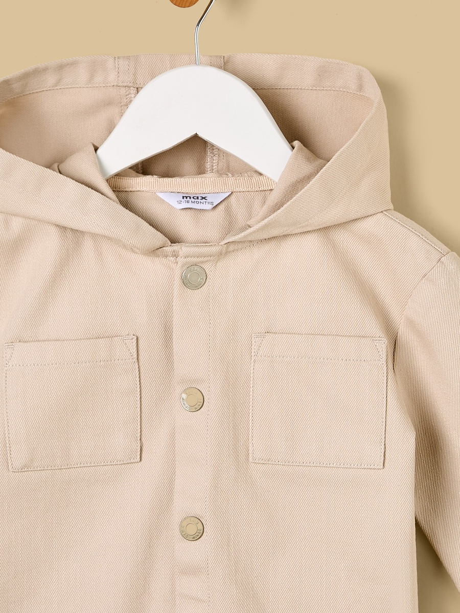 Hooded Twill Shacket