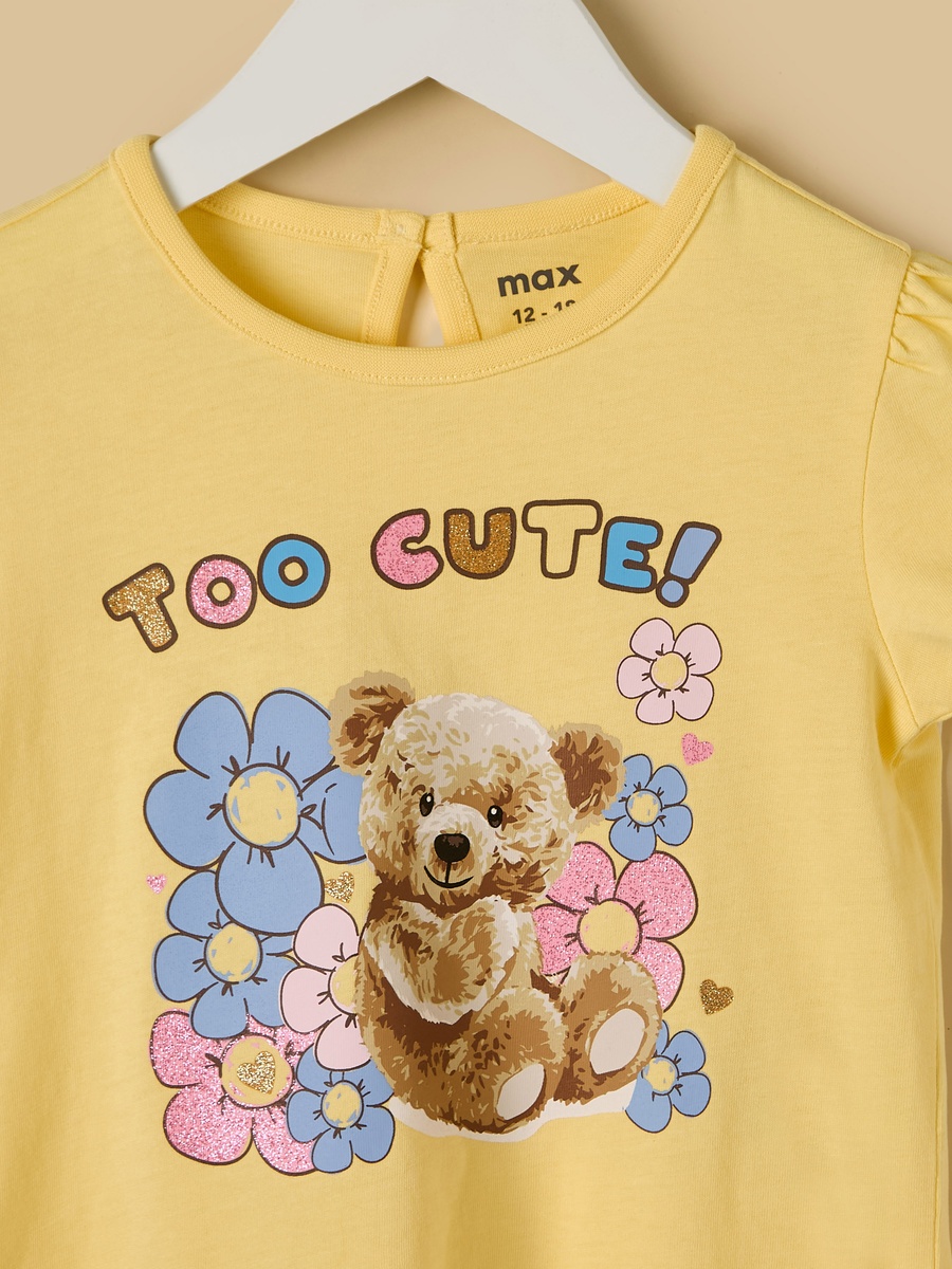 Graphic Print Cotton Top