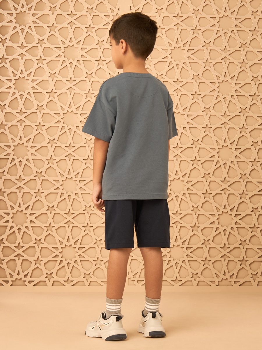 Mickey Mouse Foil Embossed Print T-Shirt and Shorts Set