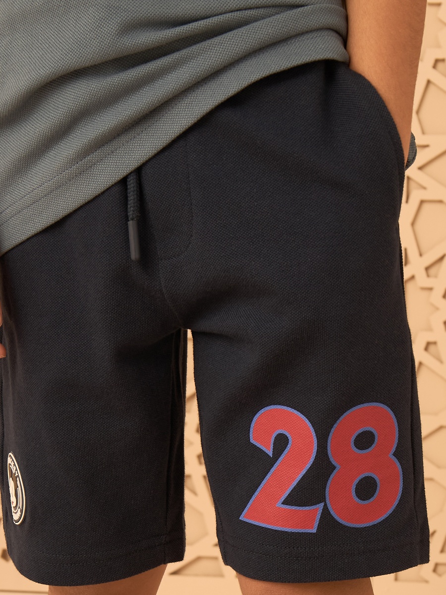 Mickey Mouse Foil Embossed Print T-Shirt and Shorts Set
