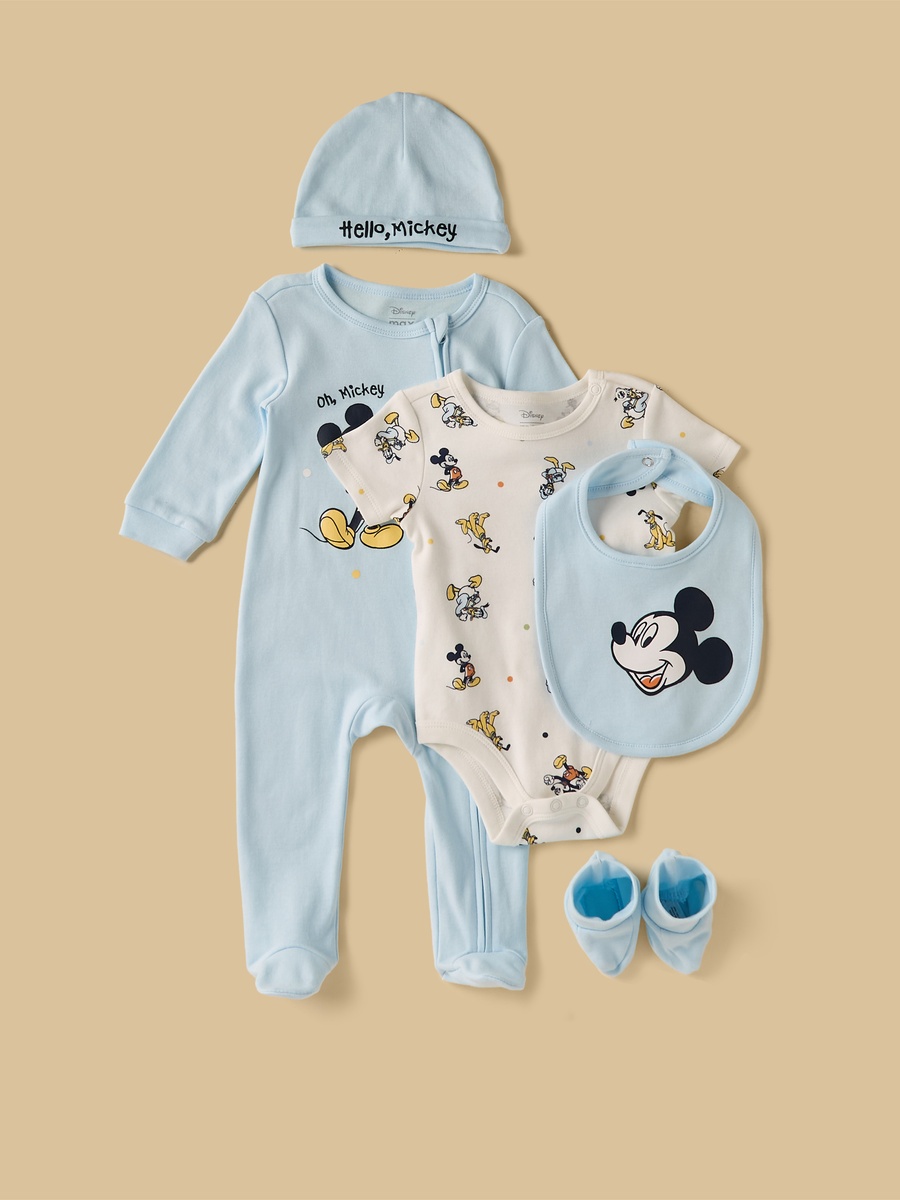 Mickey Mouse Print 5-Piece Clothing Set