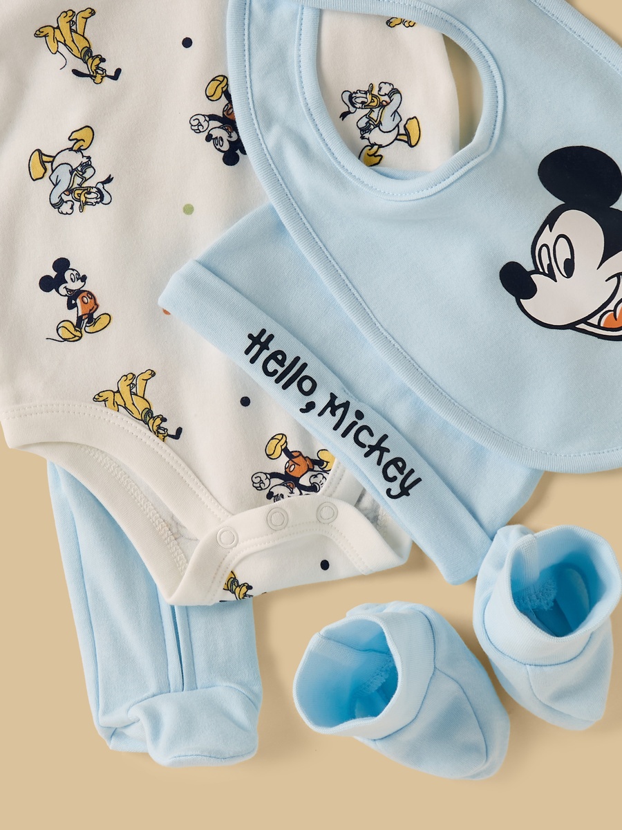 Mickey Mouse Print 5-Piece Clothing Set