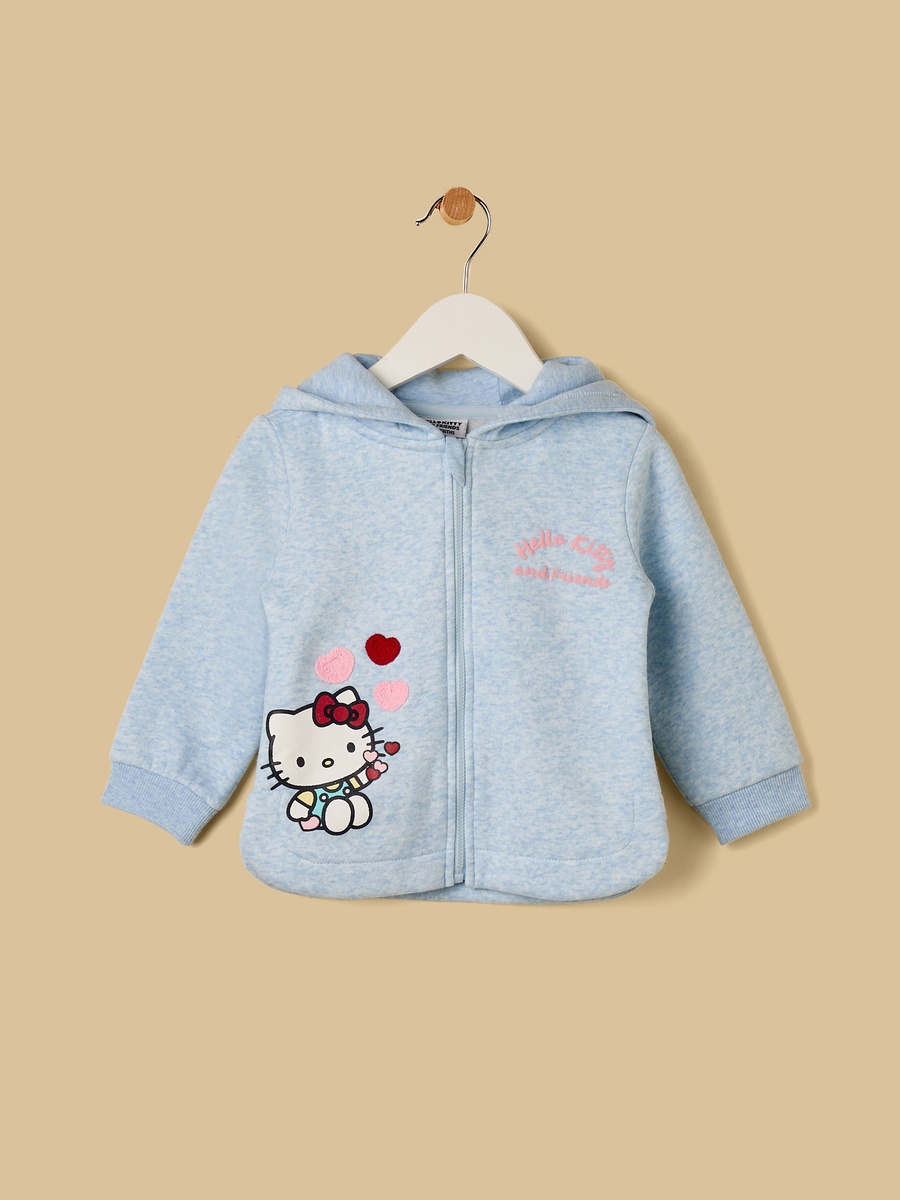 Hello Kitty and Friends Print Zip Through Hoodie and Joggers Set