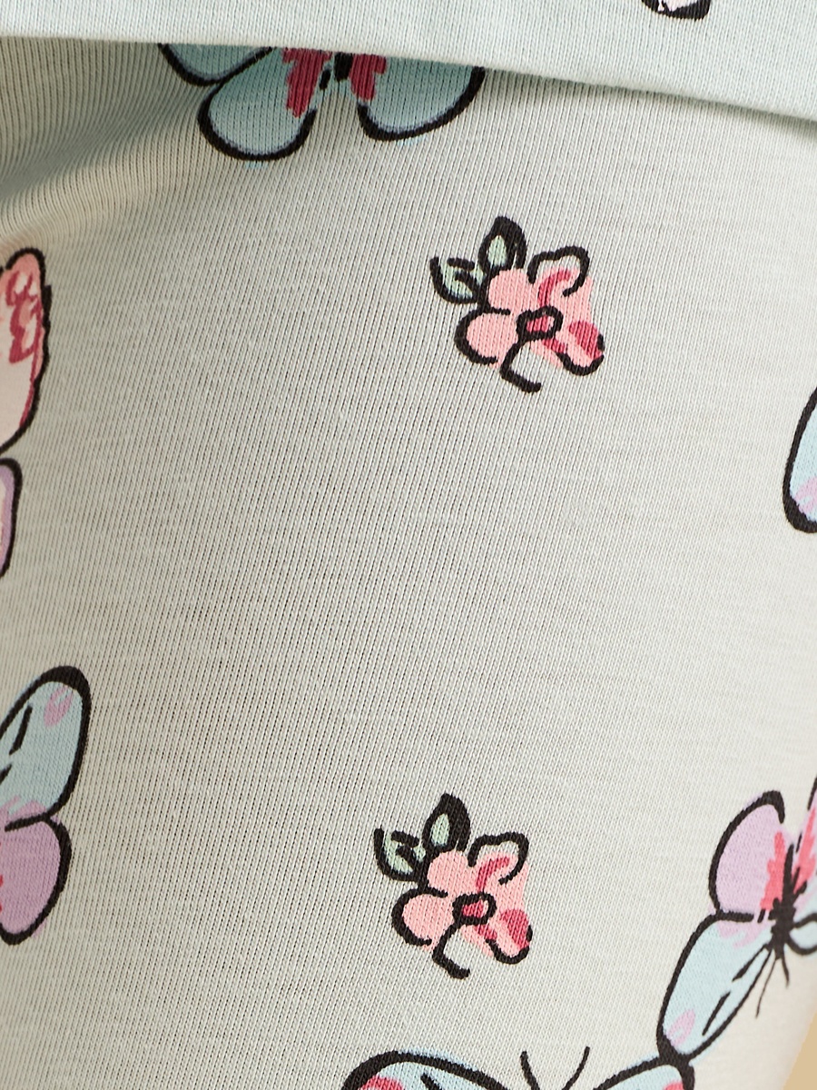 Butterfly Floral Print Full Length Leggings