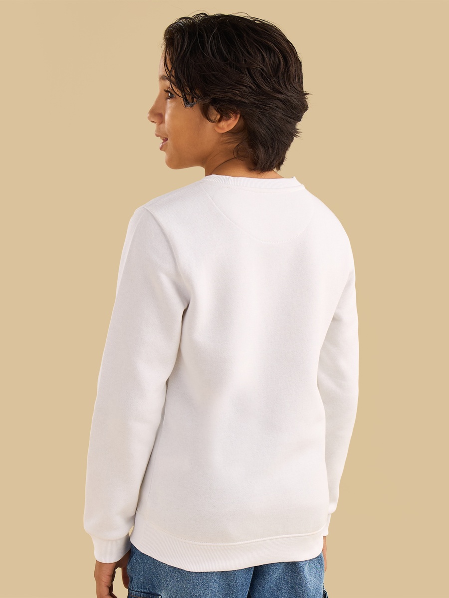 Bear Print Cotton Sweatshirt