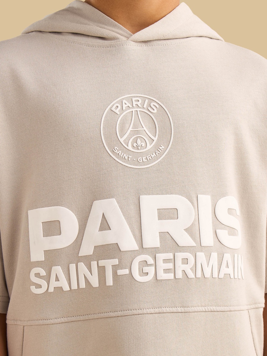 Paris Saint-Germain Print Cotton Hooded Sweatshirt