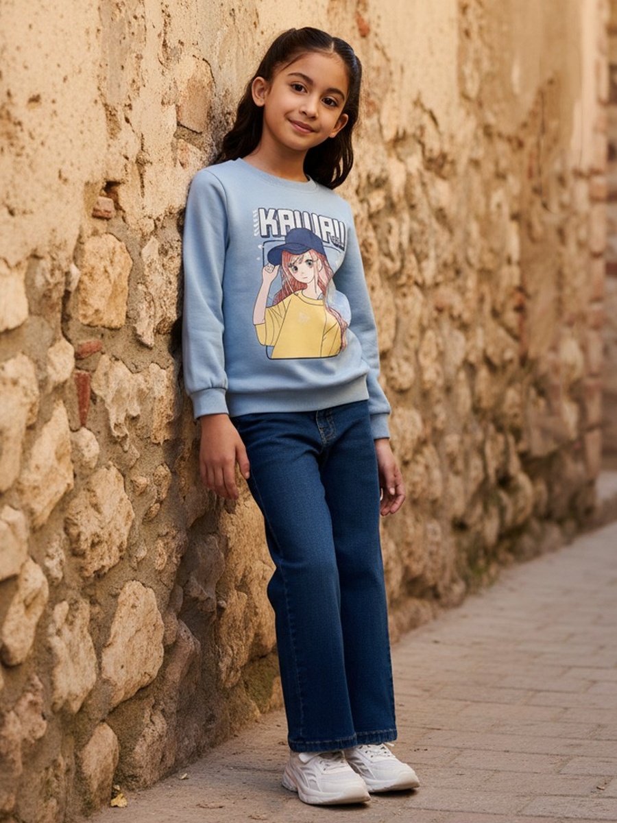 Anime Print Sweatshirt
