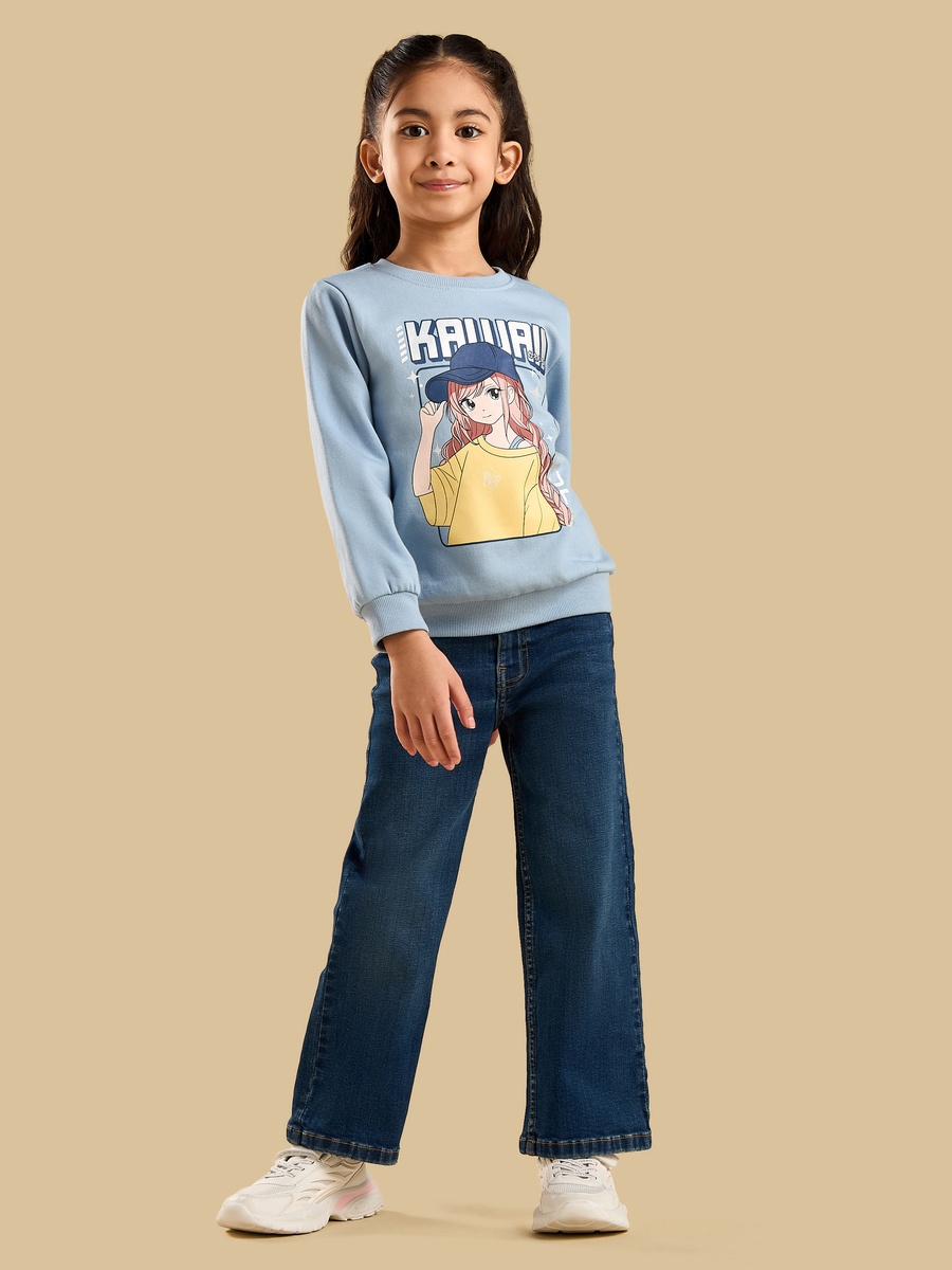 Anime Print Sweatshirt