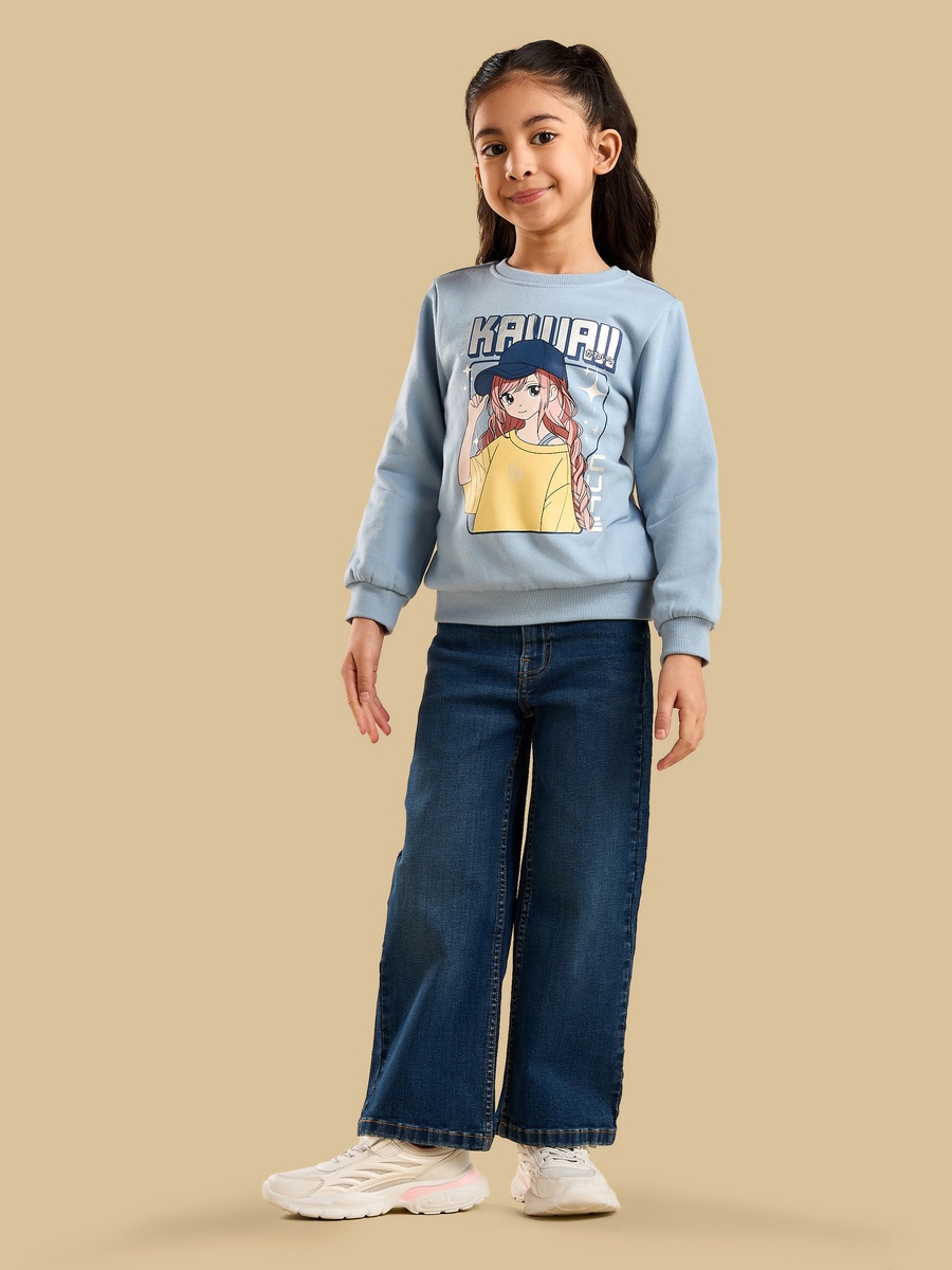 Anime Print Sweatshirt
