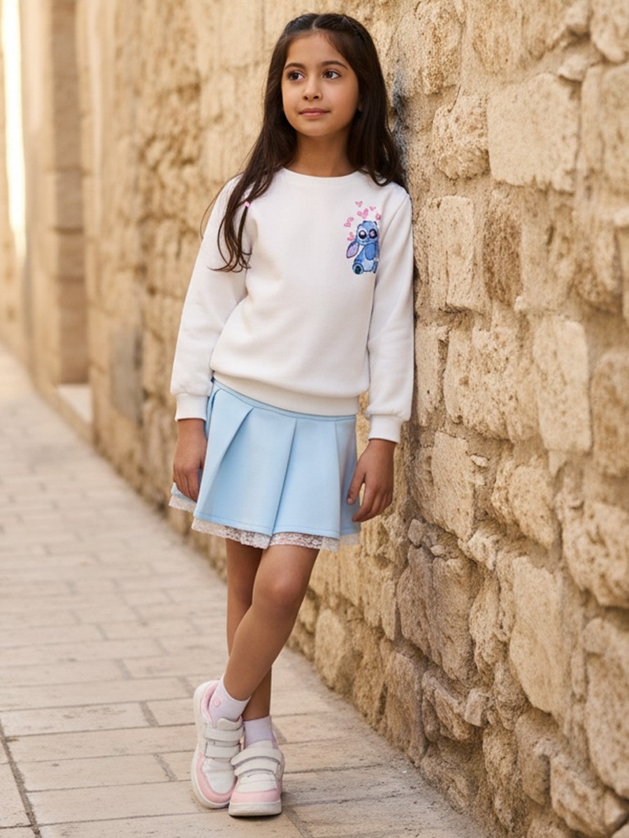 Stitch Print Sweatshirt