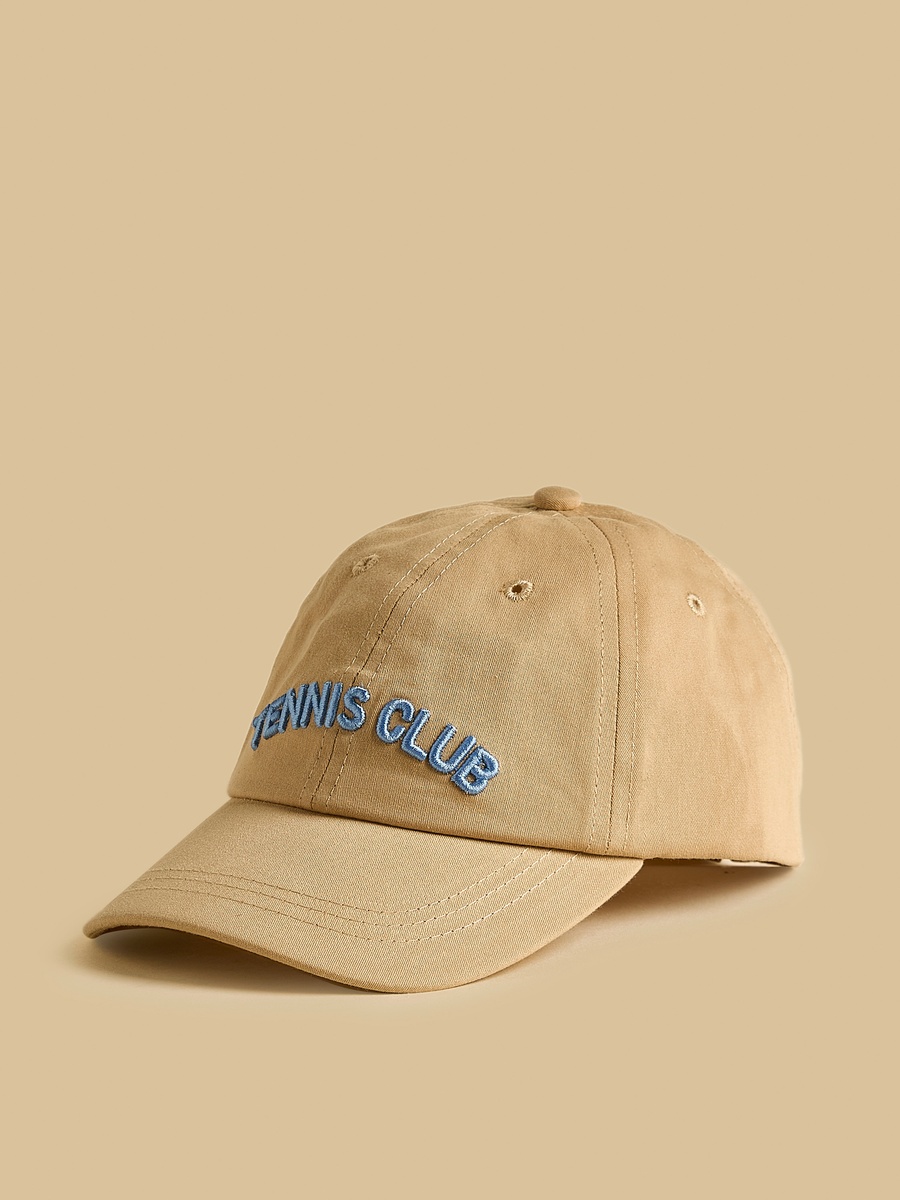 Embroidered Cap with Hook and Loop Strap Closure