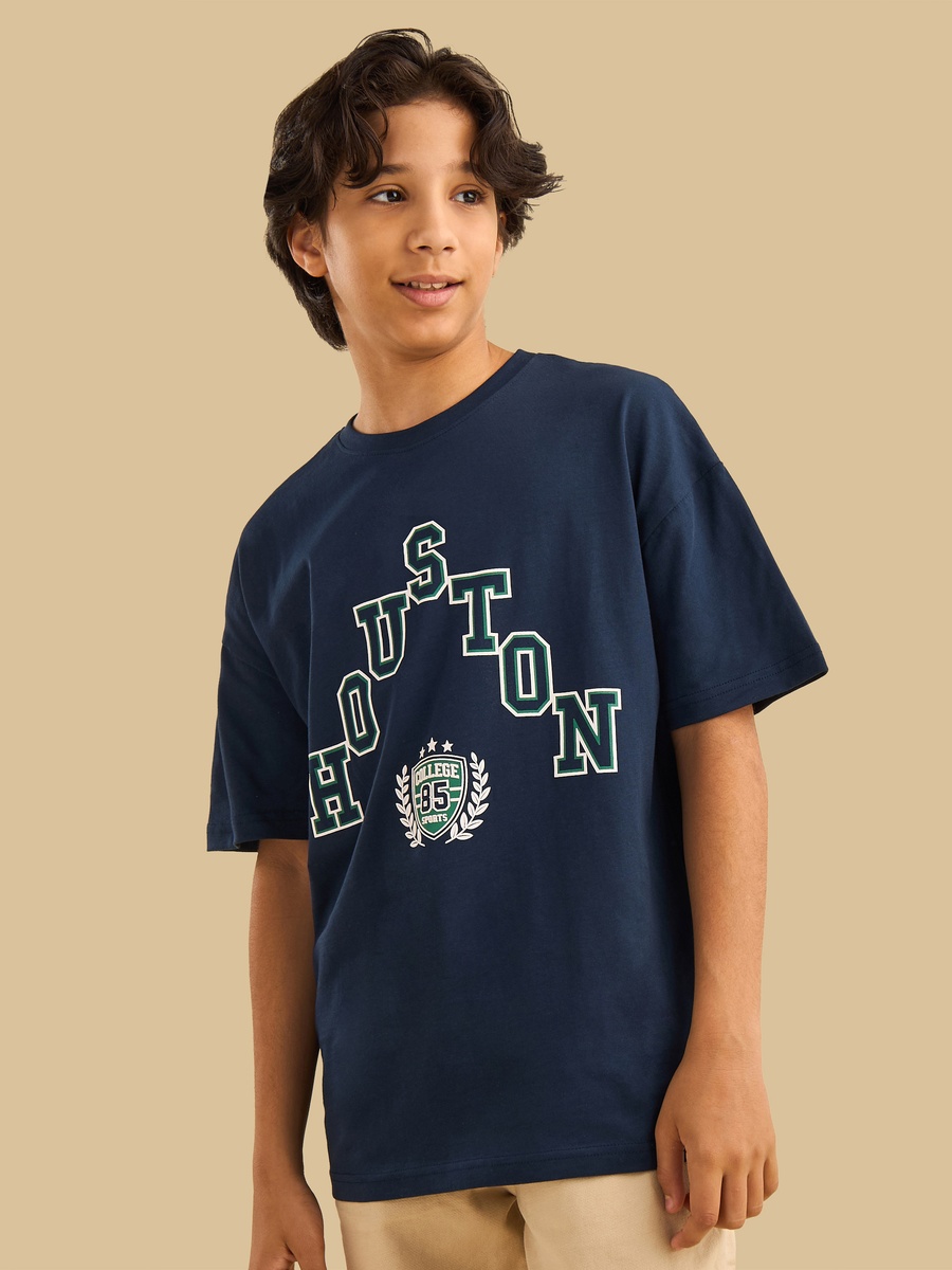 Houston Print Cotton T-Shirt